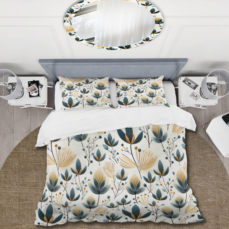 Ensemble de housse de couette scandinave jaune et blanc, Housse de couette simple + 1 taie décorative stan