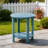 16 Inch Round Outdoor Side Table Adirondack Plastic/Resin Patio Side Table Weather Resistant End Table with Storage Shelf （Set of 2）-1624185083