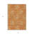 3' X 5' Orange Gray And Beige Floral Washable Indoor Outdoor Area Rug