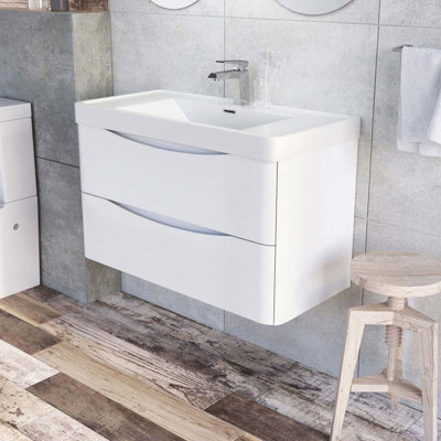 Stanhope 900mm Single Bathroom Vanity with Integrated Stone Basin