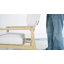 Chaise longue d'extérieur avec coussins Lott