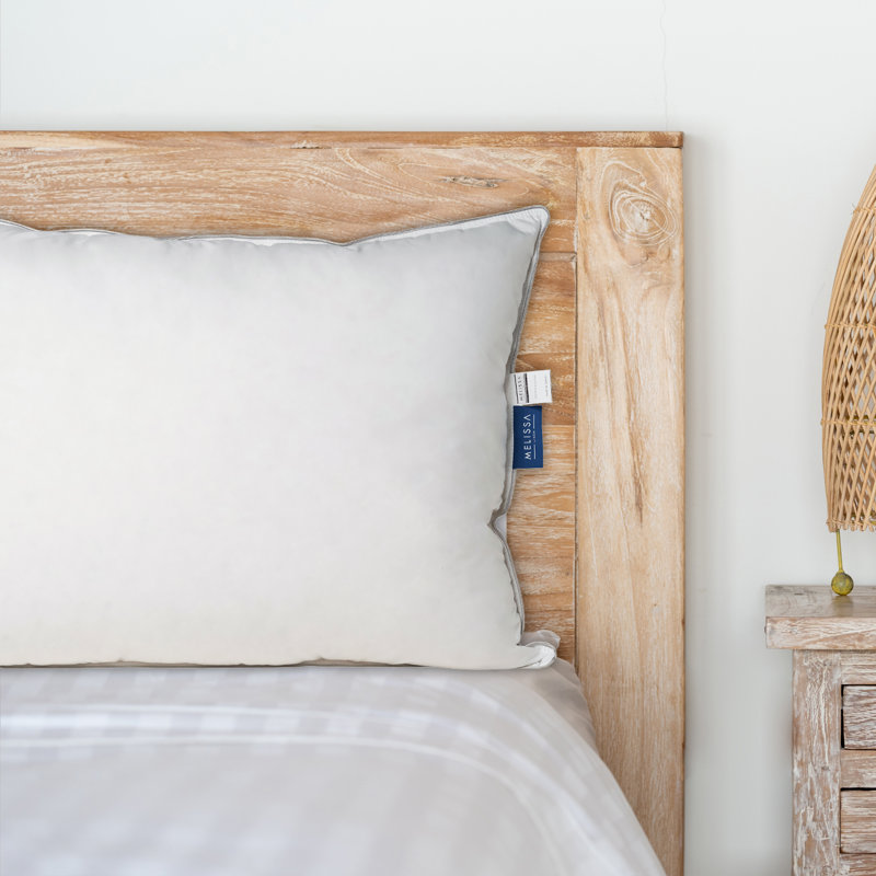 Down/Feathers Standard Medium Support Bed Pillow