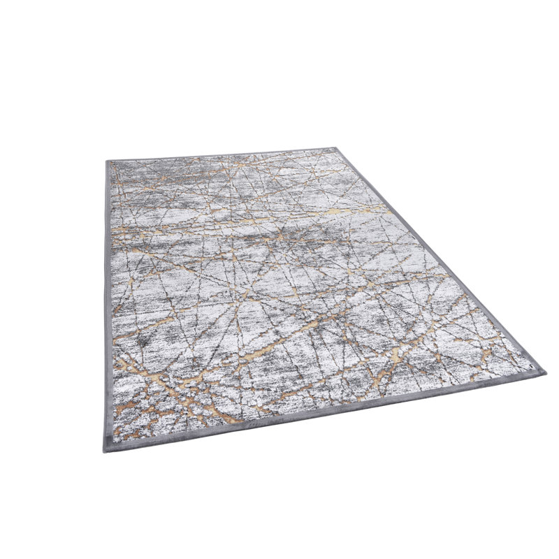 Abstract Machine Woven Area Rug, Rectangle 75 x 150cm