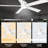 56" 5 - Blade LED Smart Ceiling Fan with Light-582565213-582565212