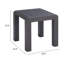 Table d'appoint de salon moderne avec table d'appoint et table de bout en aluminium