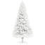 Arbre de Noël artificiel de 6 pi de hauteur, arbre de Noël non éclairé avec 1000 pointes de branches, ouverture automatique, base en acier, décoration des Fêtes pour bureau personnel, blanc