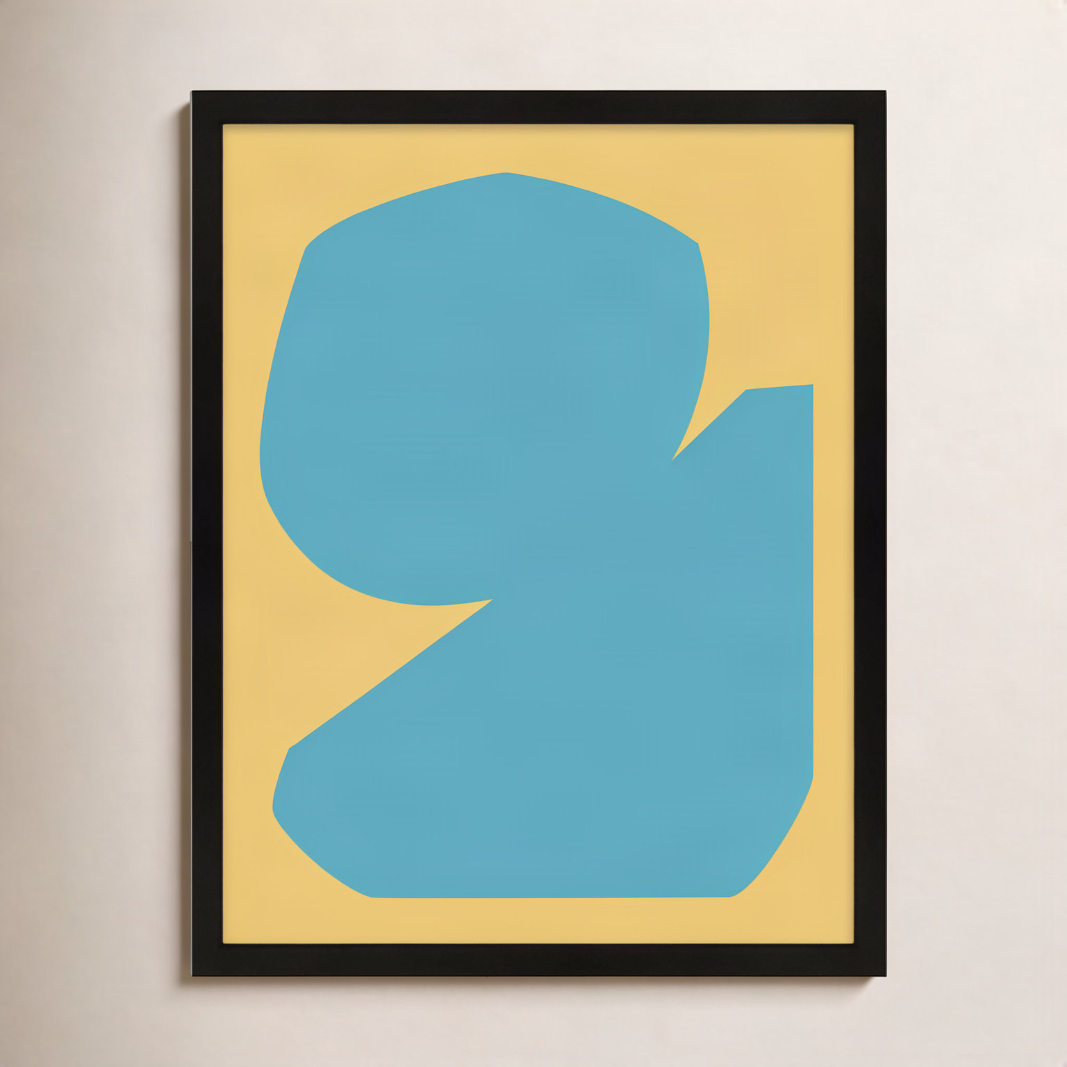 Blue Study 2 by Michael Kempen, Black Framed, 20"H x 16"W x 1.25"D