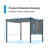 Aoodor Aluminum Pergola with Canopy-90610977-92371646