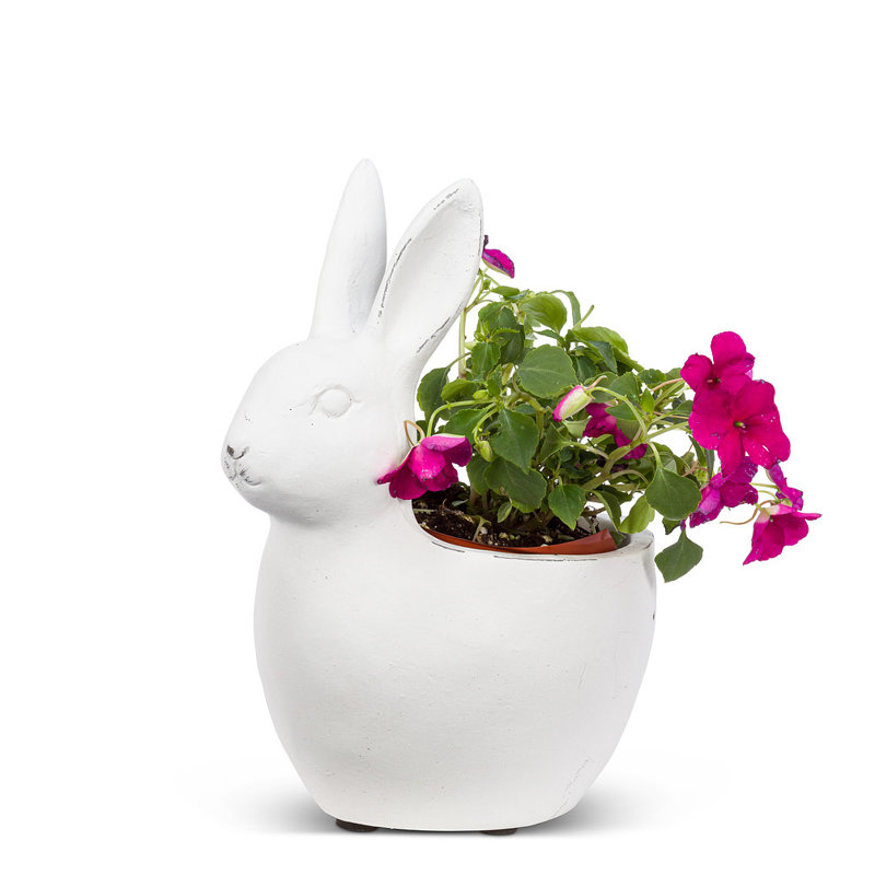 Pot à fleurs en forme de lapin
