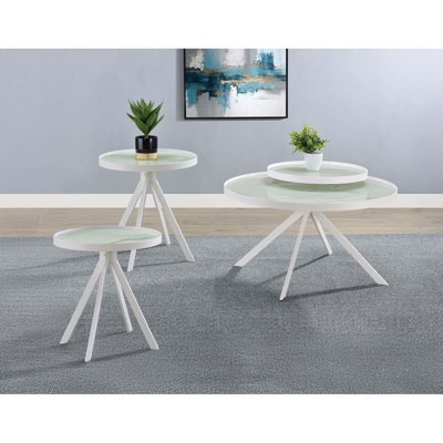 Glass Top End Table