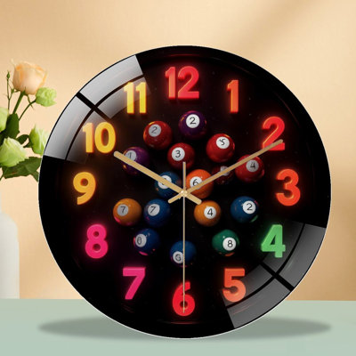 Horloge murale 12 "en verre