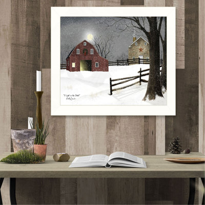 «Light in the Stable» par Billy Jacobs, reproduction encadrée prête à être accrochée