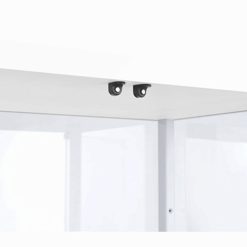 Vitrine à 4 tablettes, Blanc