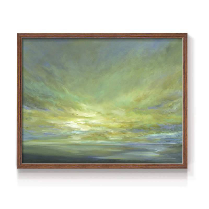 Coastal Views II - Reproduction encadrée - Restickable, H 8 po x l 10 po, Noyer