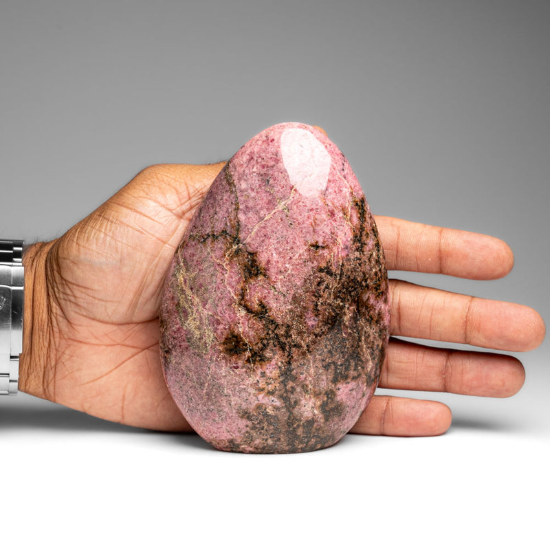 Polished Imperial Rhodonite Freeform From Madagascar (1.8 Lbs)