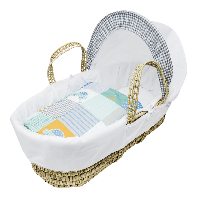 Moses Basket with Bedding with Mattress