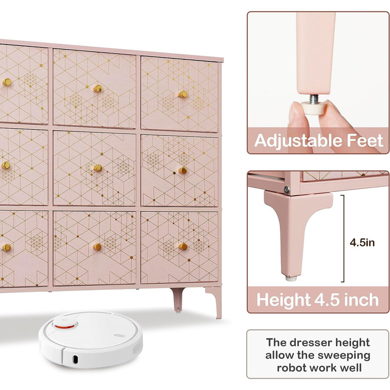 Commode 9 tiroirs Monteo