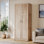 Armoire de rangement 71 "H, armoire de grande capacité, unité de rangement en bois