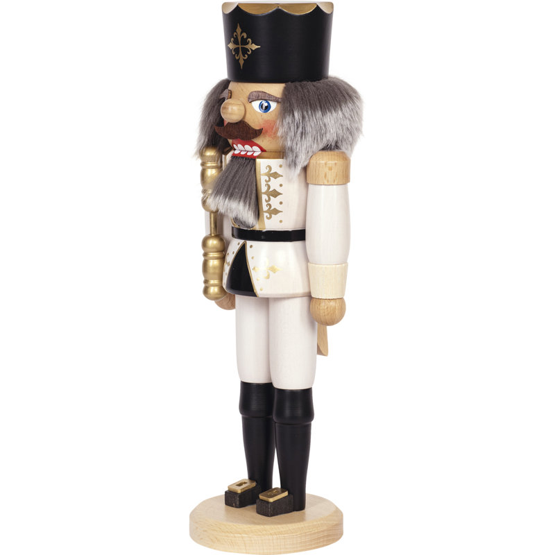Christmas Nutcracker, White/Black