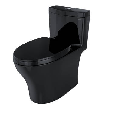 VOVO STYLEMENT 1 Pièce 1.12 GPF Single Flush Round Standard Smart Bidet  Toilette en Noir