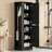  Freestanding Tall Bathroom Storage Cabinet with Hook and Adjustable Shelf-1850159502