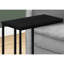 Table d'appoint de salon - métal noir, surface stratifiée, stratifié, bureau