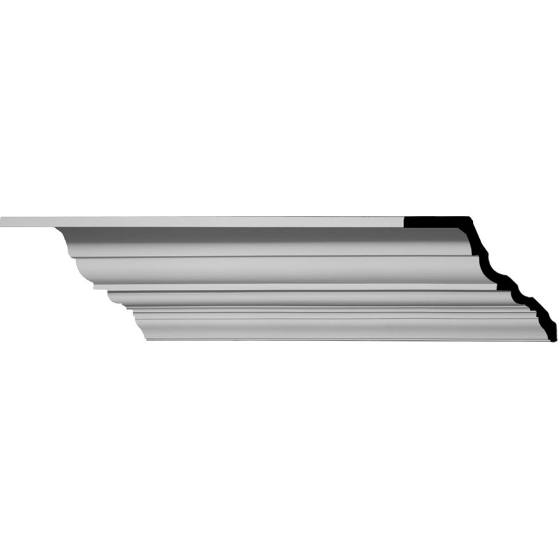 Amelia 94.5'' White Polyurethane Crown Moulding