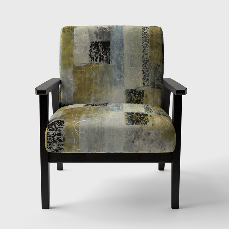 Fauteuil d'appoint rembourré «Hendrelino - Multicolore Twin City»
