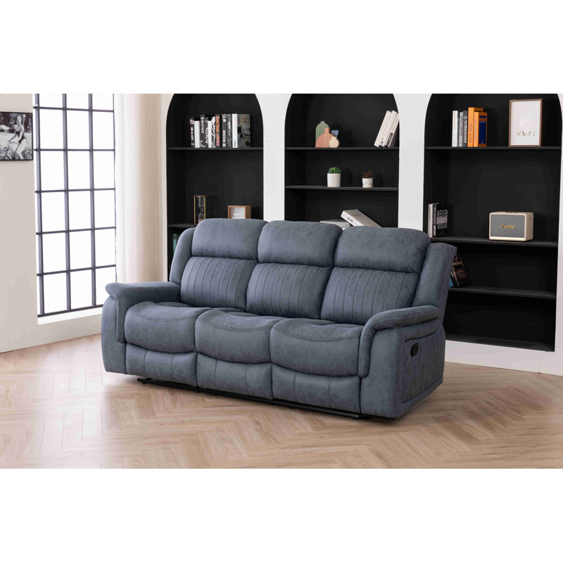 Canapé inclinable en cuir synthétique 87 po