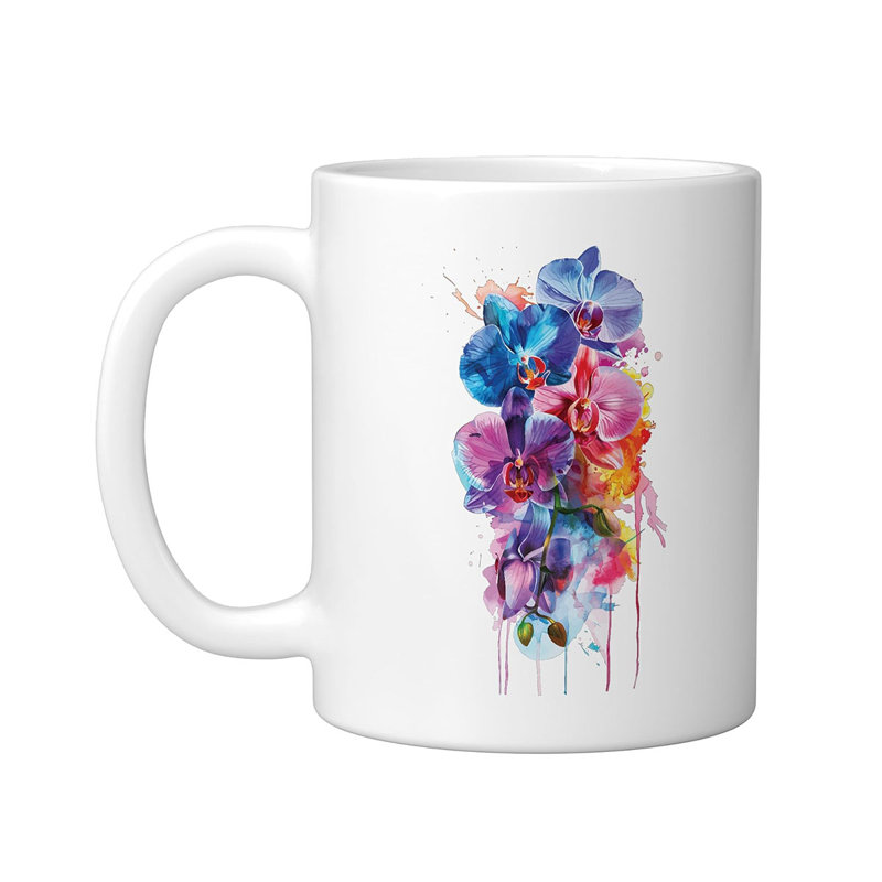 Orchids Ceramic Mug, 11oz