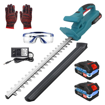 20-inch 24V Cordless Lithium Electric Hedge Trimmer for Shrubs, Cutting, Trimming, Gardening