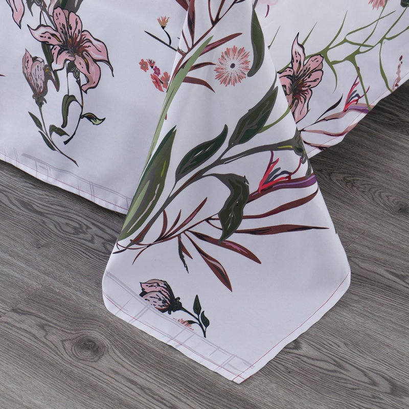 Ensemble de draps 6 pièces Polycotton, Courtepointe très grand + 5 pièces supplémentai, Labyrinthe de maïs