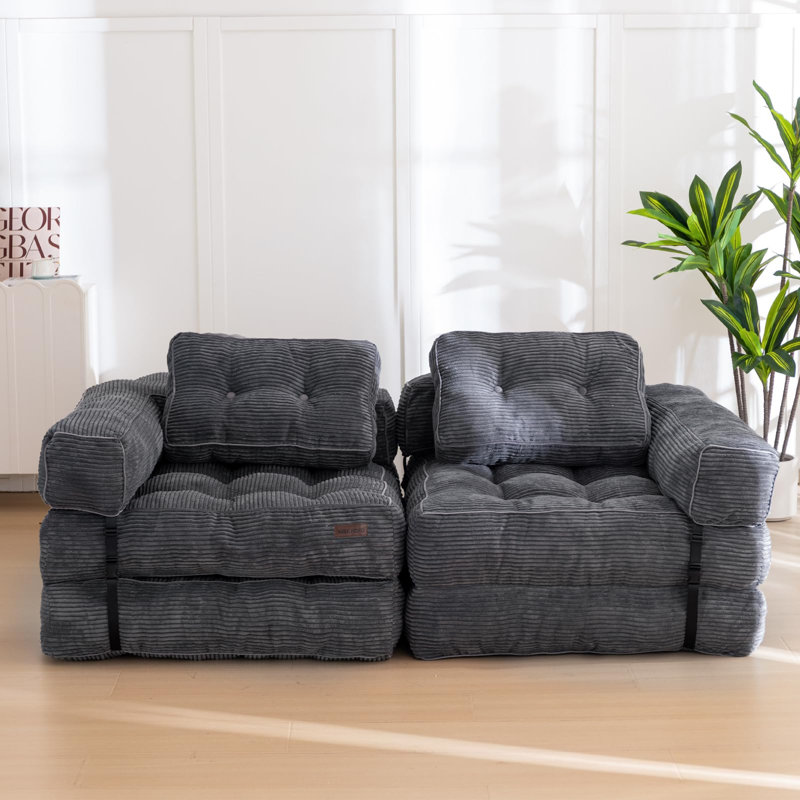 Canapé-lit pliant, fauteuil convertible avec coussin, MIKY-2608WQ7N-1