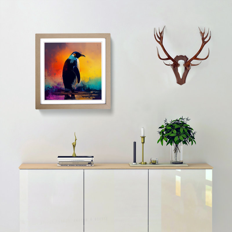 Penguin Impressionism - Framed Print