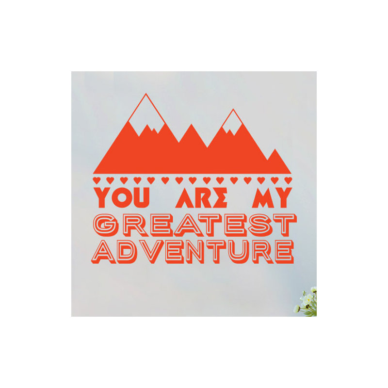 Wall Decal, Medium, Orange