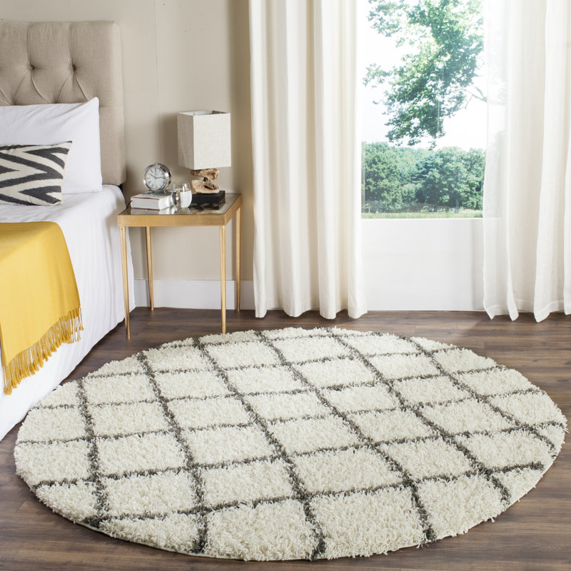 Sgd-Katia Shag Performance Geometric Rug, Round 6'