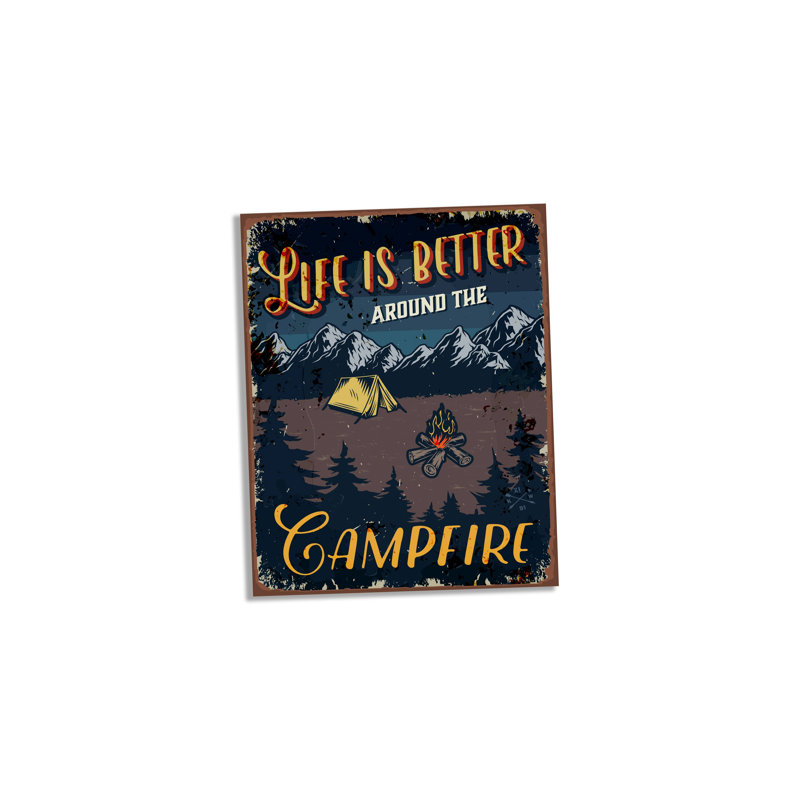 Life Is Better Around the Campfire Wall Décor, 40cm H x 28cm W