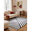 Stryve Rectangle 200 cm x 290 cm Striped Wool Hand Woven Area Rug