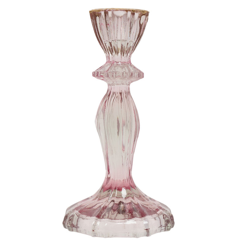Glass Tabletop Candlestick