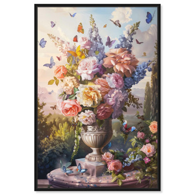 Art Remedy, toile nature morte florale, vase classique Soft Sunshine