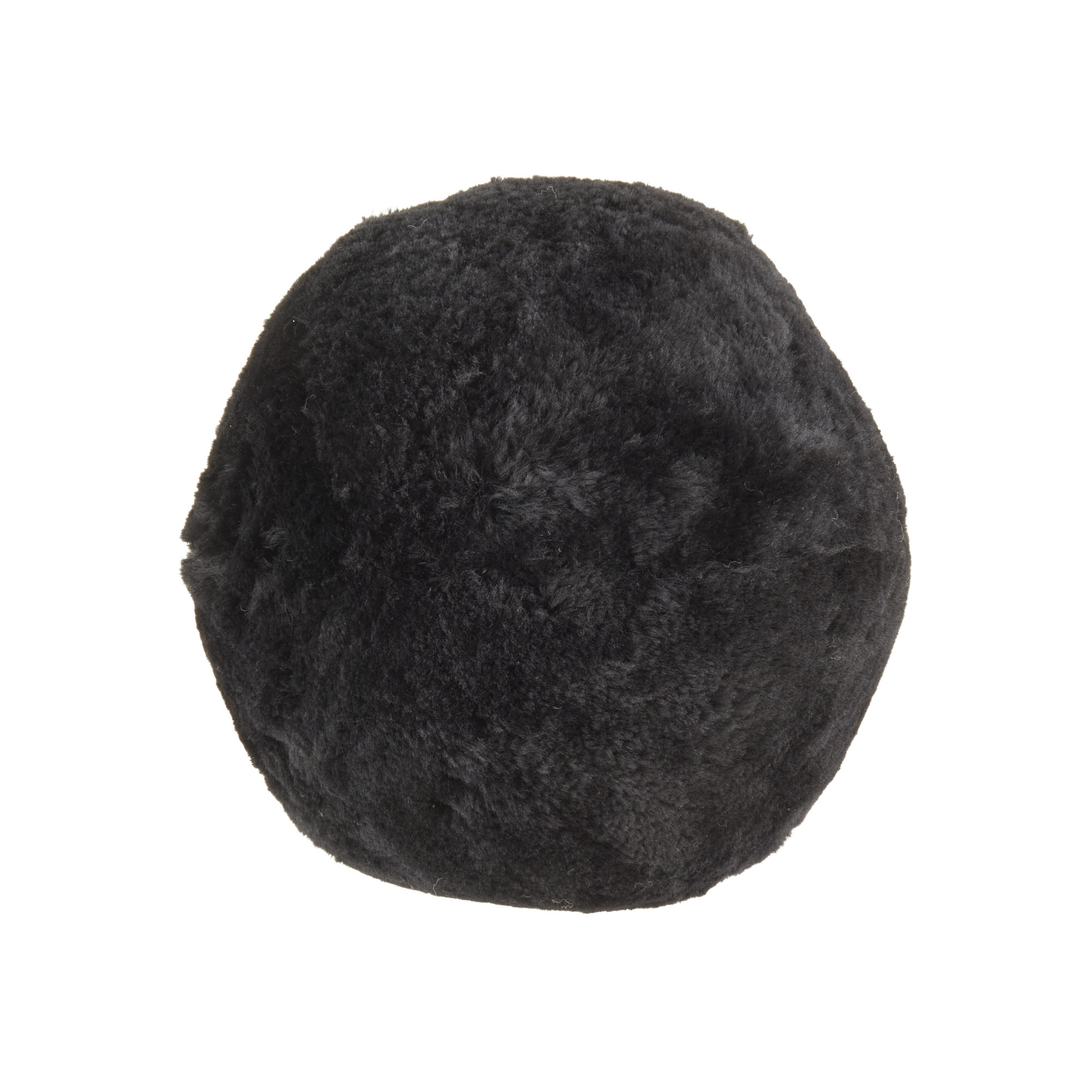 Wool Throw Pillow, Black