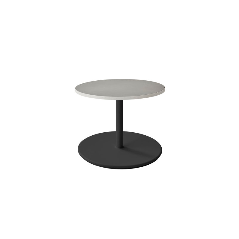 Go Round Outdoor ,, White/Ceramic Light Gray, 15.8" H x 23.7" W x 23.7" D, Black