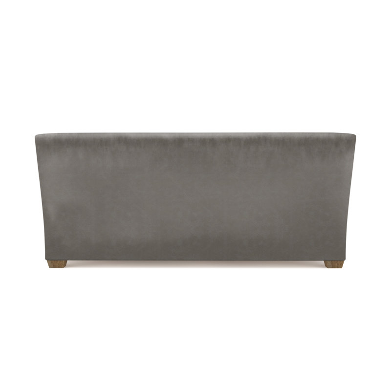Rivington Flare Square Track-Arm Sofa, Natural, Vintage Leather Pumice, 31" H x 84" W x 37" D