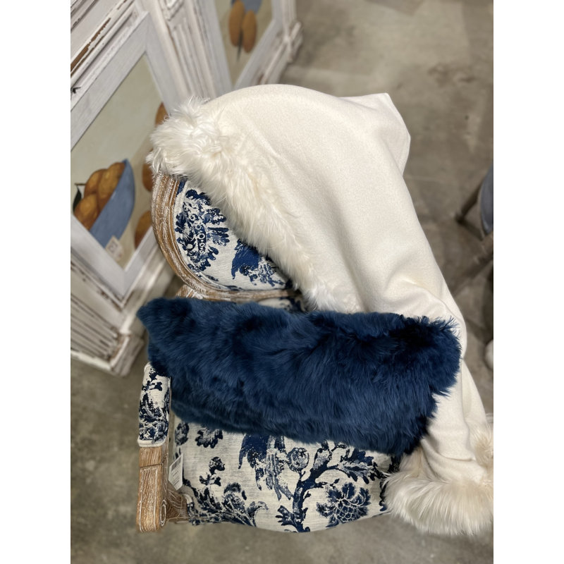 Feather Throw Pillow, Cream