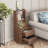 Modern Night Stand with Bookshelf-109324383