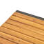 Table de salle à manger moderne en bois avec base en fer - 58,4 po X P 35,5 po, H 30,5 po, surface protégée et fer, 59,3 L, 35,5 po, 30 H, déversement, facile à nettoyer