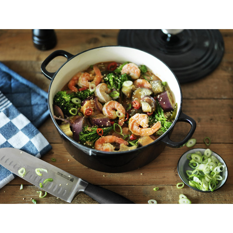 Bourgogne Cast Iron Round Casserole, 2.5 L, Jet Black