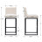 Upholstered Linen Counter Stool with Iron Frame-1009049371-1009049374