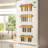 Magnetic Spice Rack Set for Fridge, Wooden Shelf with Storage Tubes and Labels-2003240545