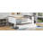 Full Size Wood Daybed With Storage Shelves, Upholstered Backrest, USB Charging, And Trundle, White-1322694301